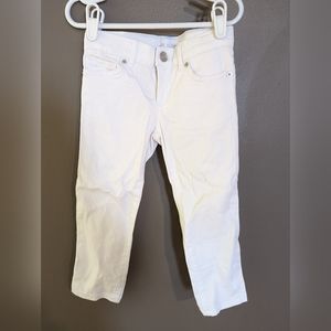 Girls white Capri jeans